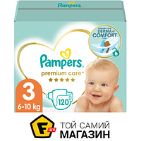 Підгузки Pampers Premium Care Midi 3 5-9 кг, 120 шт. (4015400465461)