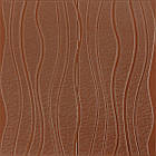 Самоклеюча декоративна настінно-стельова 3D панель коричневі хвилі 700x700x7мм (366) SW-00000849