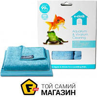 Сухая салфетка для стекла E-Cloth Aquarium & Vivarium Cleaning (206397) - влаговпитывающая, антибактериальная,