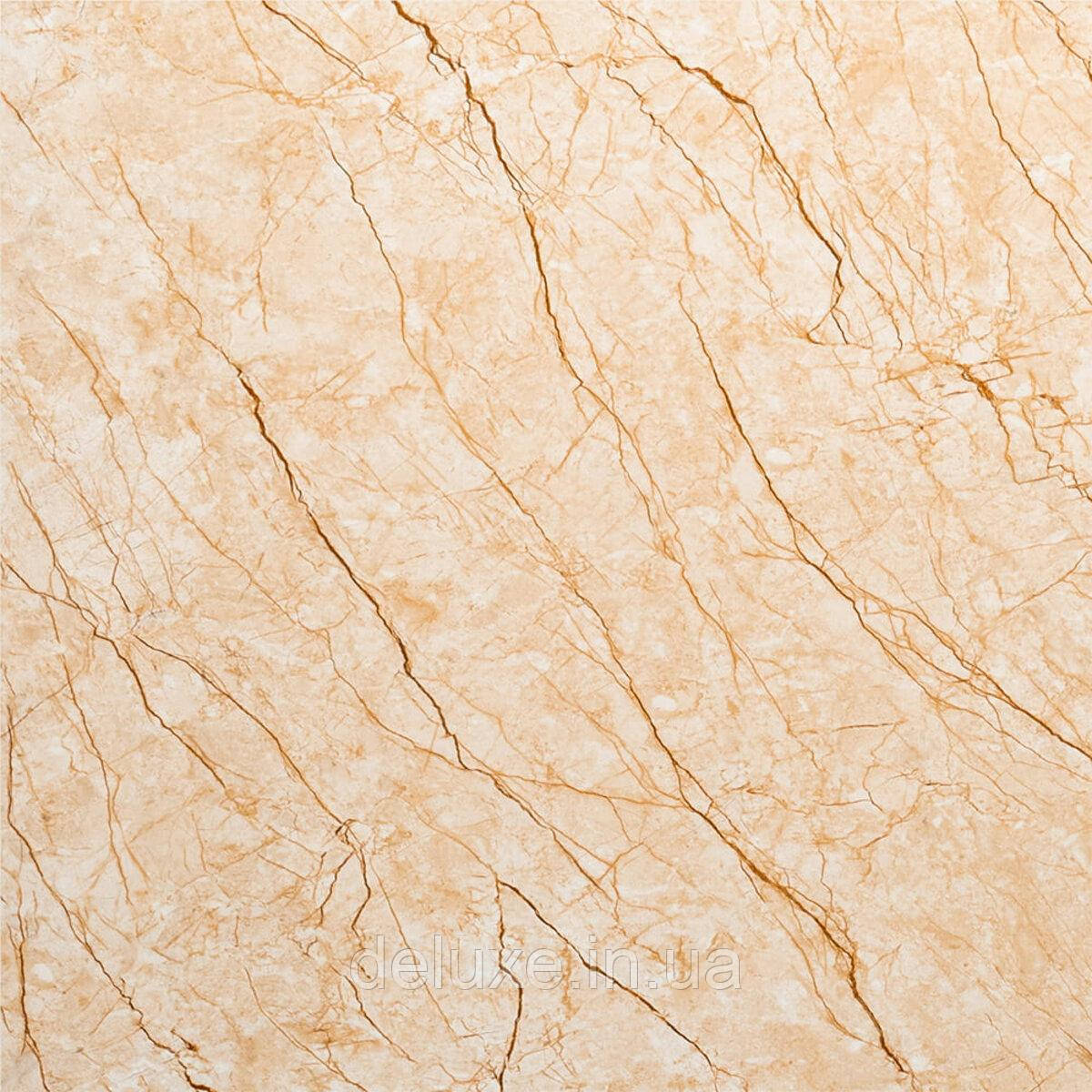 Декоративна ПВХ плита 600х600х3мм Бежевий мармур (S) SW-00001618, фото 1