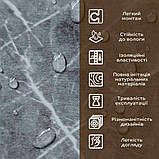 Декоративна ПВХ плита 1,22м х 2,44м х 3мм Сірий натуральний мармур SW-00001406, фото 5