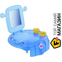 Умывальник для купания детей Ok Baby Space с небьющимся зеркалом синий (38198410) - синий пластик