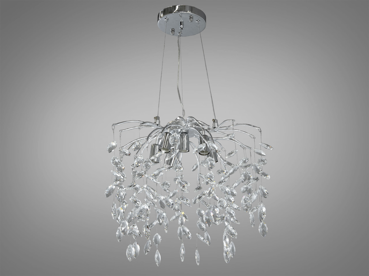 Сучасна кришталева люстра 1607-450CH, фото 1