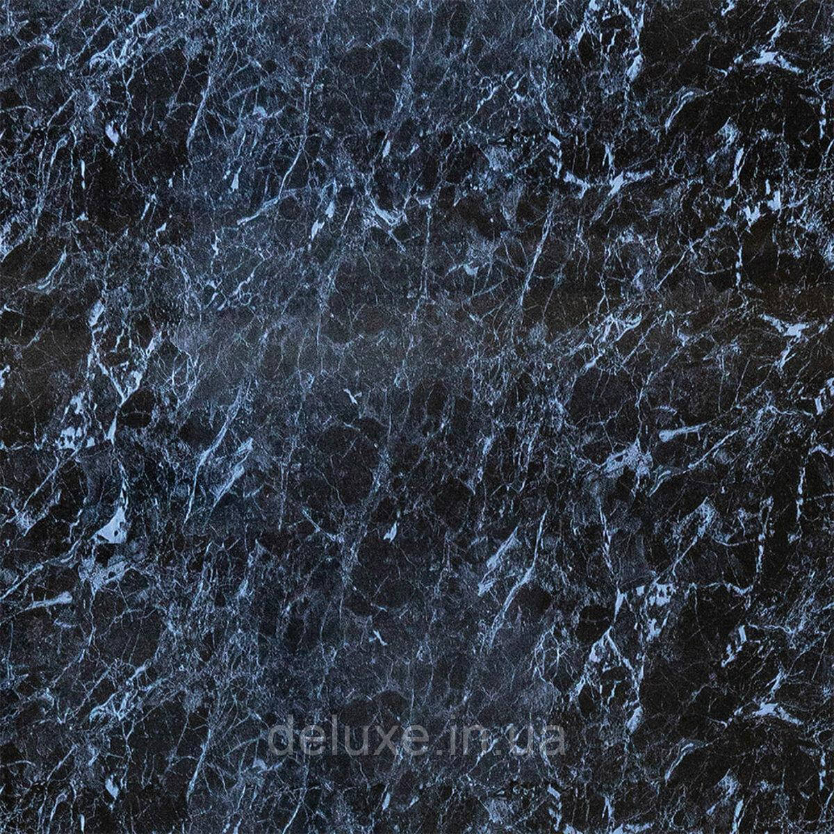 Декоративна ПВХ плита чорний мармур 600*600*3mm (S) SW-00001625