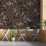 Декоративная ПВХ плита 600х600х3мм Сірий темно-сірий мармур (S) SW-00001628, фото 6