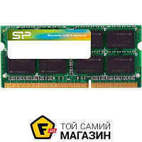 Оперативная память Silicon-Power SODIMM DDR3 4GB, 1600MHz, PC3-12800 (SP004GLSTU160N02)