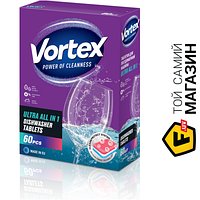 Таблетки для посудомийок Vortex All in 1, 60 шт. (4823071618600)