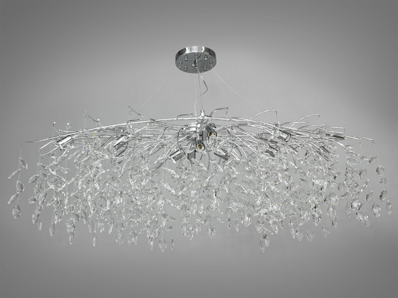 Підвісна сучасна люстра 1607-L1200x500CH, фото 1