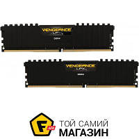 Оперативная память Corsair DDR4 16GB (2x8GB), 3200MHz, PC4-25600, Vengeance LPX Black (CMK16GX4M2B3200C16)