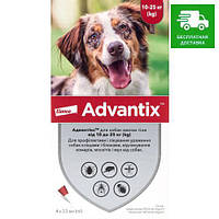 Bayer Advantix для собак від 10 до 25 кг, 1 пак.