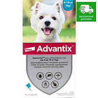 Elanco Advantix для собак від 4 до 10 кг, 1 пак.