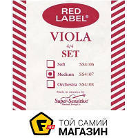 Струны Super-Sensitive SS4107 Red Label Viola set standart 15-16, 1/2