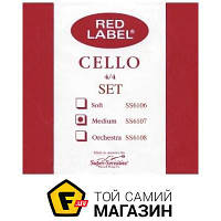 Струны Super-Sensitive SS6107 Red Label Cello Set, 4/4