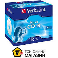 Verbatim CD-R Music 80min Life Plus 10шт. (43365)