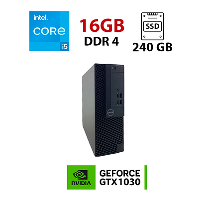 Ігровий ПК Dell OptiPlex 3050 SFF/ Core i5-6500/ 16 GB RAM/ 240 GB SSD/ GeForce GT1030 2 GB GDDR4, фото 1