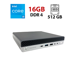 Неттоп HP ProDesk 600 G5 USDT/ Core i5-9400T/ 16 GB RAM/ 512 GB SSD/ UHD 630, фото 1