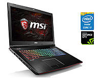 Игровой ноутбук MSI GE72VR 7RF Apache Pro/ 17.3" 1920x1080/ i7-7700HQ/ 16GB RAM/ 512GB SSD/ GTX 1060 6GB