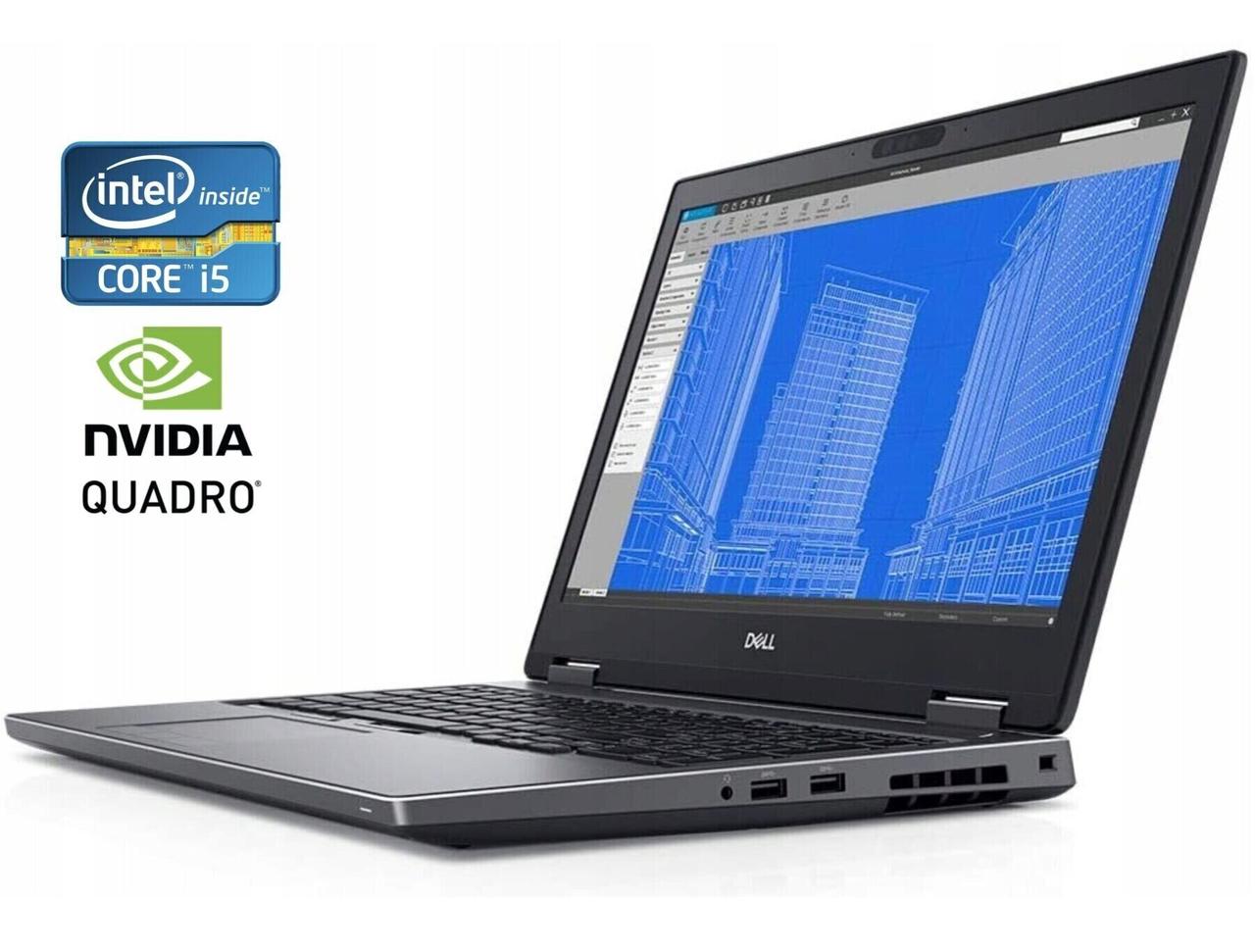 Ноутбук Dell Precision 7530/ 15.6" (1920x1080)/ Core i5-8400H/ 16 GB RAM/ 240 GB SSD/ Quadro P2000 4GB