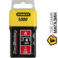 Скобы Stanley Light Duty А 4мм, 1000шт. (1-TRA202T)