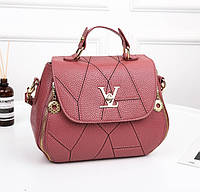 Черная женская сумка стиль Louis Vuitton Розовый