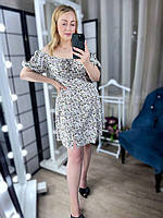 Женское платье с завязками на груди 42; 44; 46; 48 "BONJOUR" от прямого поставщика