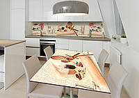 Наклейка 3Д виниловая на стол Zatarga «Кухонные радости» 600х1200 мм для домов, квартир, стол ZZ, код: 6509020