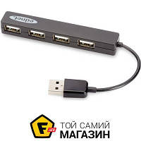 USB-хаб Digitus Ednet 4, Black (85040)