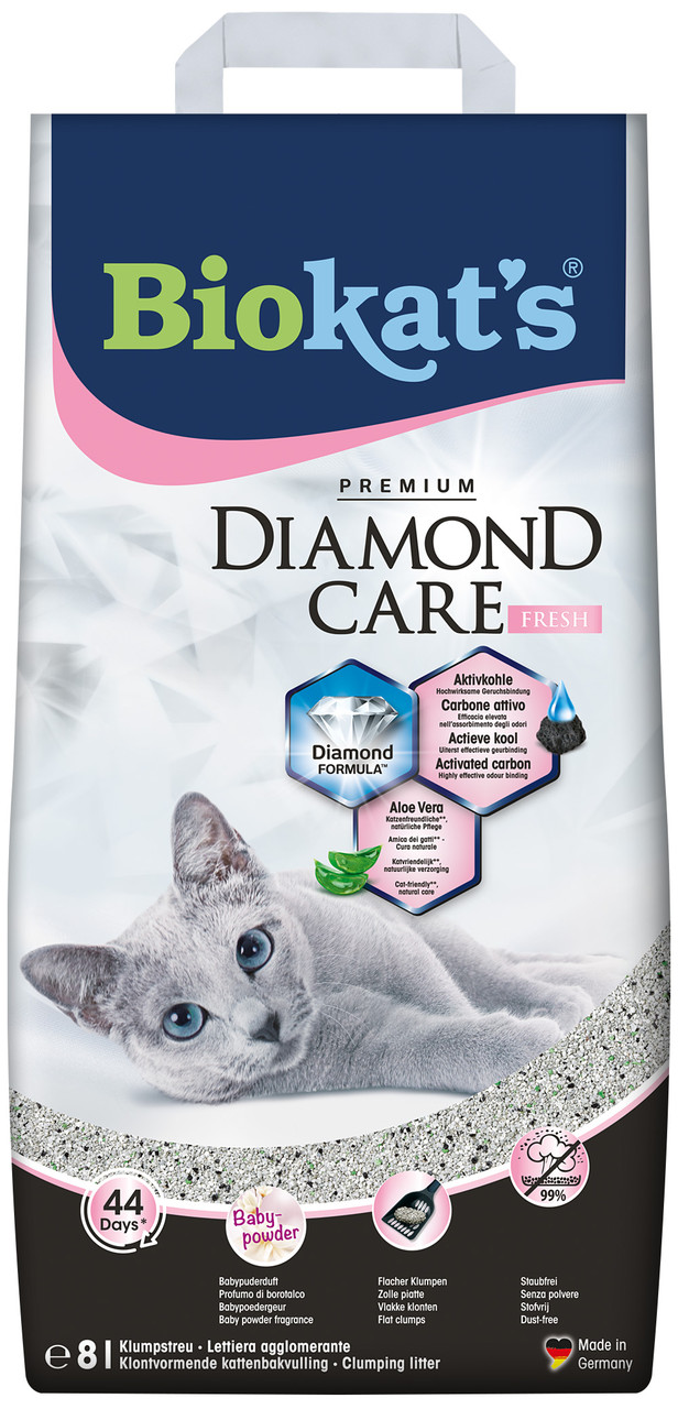 Наполнитель для кошачьего туалета Biokat's Dimond Care Fresh Бентонитовый комкующий 8 л (4002 LP, код: 7623688 - фото 1 - id-p2196763507