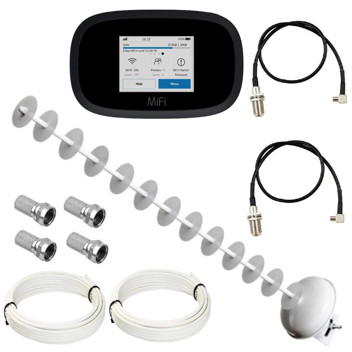 Комплект WiFi роутер 3G 4G LTE модем Novatel 8000/8800L з антеною RNet Стріла-5 MIMO 2х20 дБі, фото 1