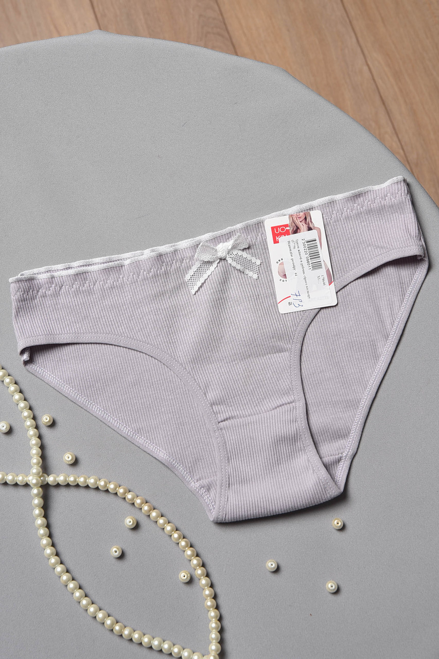 Труси жіночі в рубчик сірого кольору р.XL 178646S, фото 1