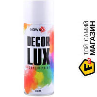 Автомобильная краска Nowax Акрилова фарба в спреї NOWAX DECOR LUX 9010 БІЛИЙ глянс.. 450ml (NX48012)