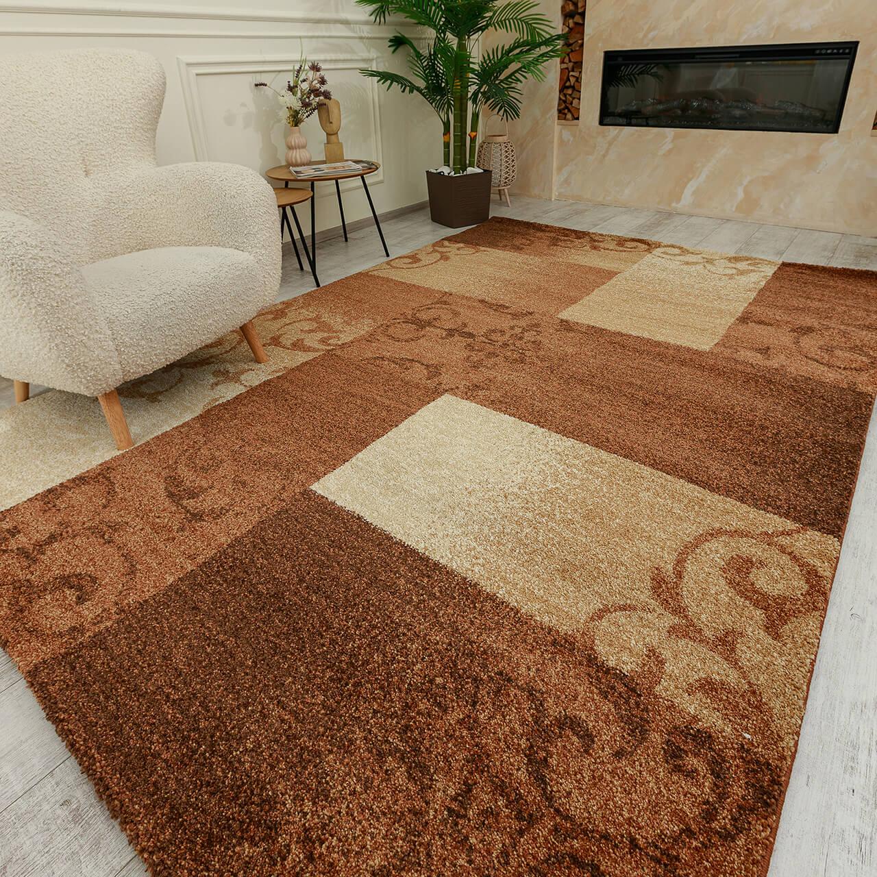 Килим WELLNESS 5129 1,6Х2,3 Коричневий прямокутник