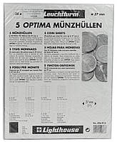 Лист для 35 монет до 27 мм. Формат OPTIMA (200*250 мм.) (5 листов) Leuchtturm
