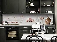 Наклейка виниловая кухонный фартук Zatarga Розовые Макаруны 600х2500 мм GL, код: 5562316