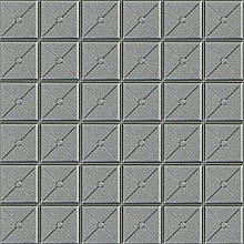 Самоклеюча декоративна 3D панель квадрат срібло 700x700x8мм (177).