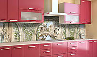 Наклейка виниловая кухонный фартук Zatarga Винтажные Арки 600х2500 мм GL, код: 5570146