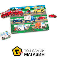 Формовый пазл Melissa & Doug Угадай машинку (MD19051)