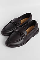 Туфли-лоферы женские черного цвета 178674S