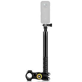 Монопод для Insta360 з кріпленням на мотоцикл велосипед 110см AC Prof IN-X3-18