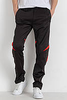 Спортивные штаны подростковые для мальчика черного цвета 179244S