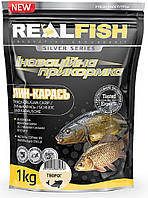 Прикормка REALFISH Линь-Карась Красный Червь 1 кг