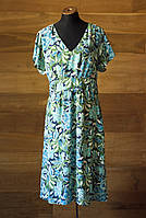 Синее летнее платье миди женское Caroll Paris, размер XL, 2XL