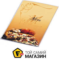 Папка-меню A4 Panta Plast Меню. Pizza A4 PVC прозрачный (0309-0046-99) желтый