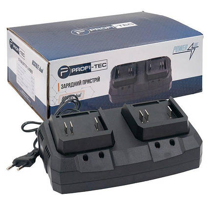 Двопортовий зарядний пристрій PROFI-TEC BCD20/2 dual (сумісний з батареями PROFI-TEC Powerline), фото 1