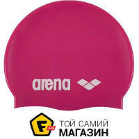 Шапочка для плавания Arena Classic Silicone, fuchsia/white (91662-91)