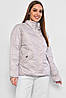 Куртка жіноча демісезонна світло-сірого кольору 178586P, фото 2