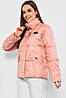 Куртка жіноча демісезонна рожевого кольору 178591P, фото 2