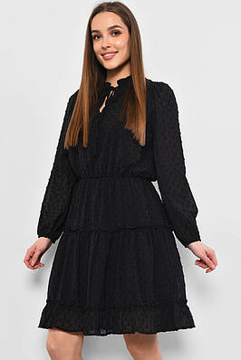 Сукня жіноча шифонова чорного кольору уп.5 од. 178472T Безкоштовна доставка