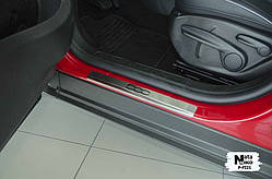 Накладки на пороги Fiat 500X з 2014- (Premium)