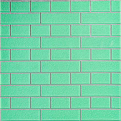 Панель стінова 3D NEW CULTURAL WALL 70*70cm*5mm GREEN+SILVER (D) SW-00001803